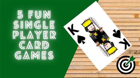 single player games with a deck of cards
